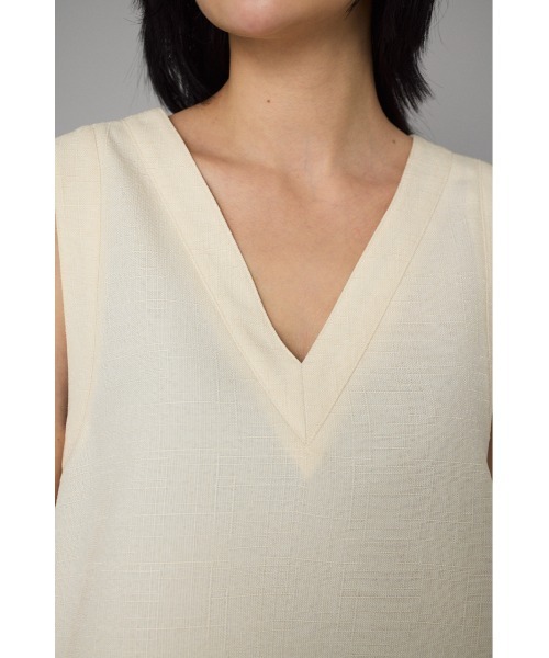 HeRIN.CYE（ヘリンドットサイ）の「V neck vest　　Vネックベスト（ベスト・レディース・オフホワイト/グレー/ブラウン・FREE）」の14枚目の写真