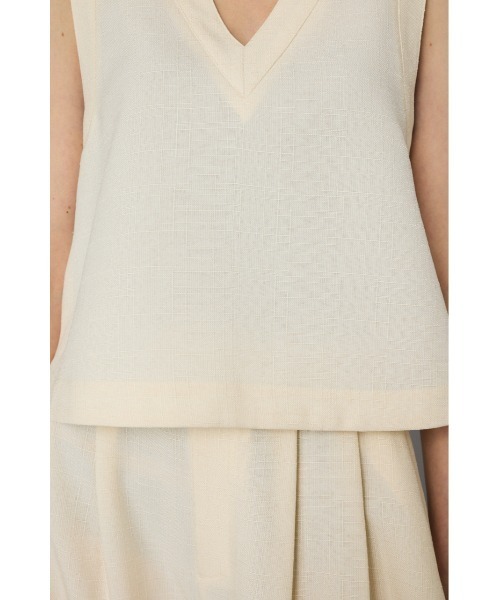 V neck vest Vネックベスト（ベスト）｜HeRIN.CYE（ヘリンドットサイ
