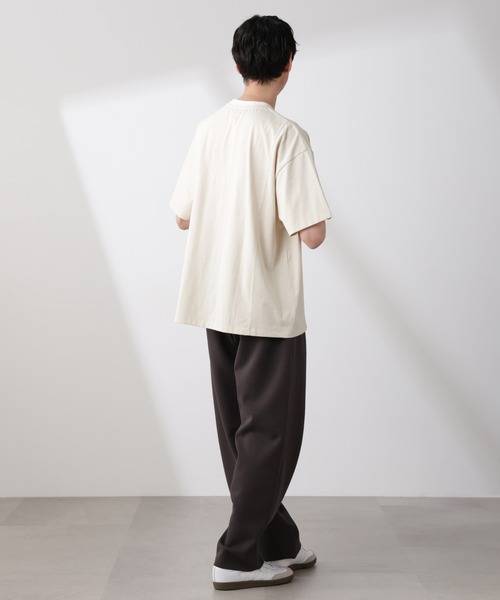 NANO universe（ナノユニバース）の「「NJ/CLUB」 ENRICHプリント切り替え Tシャツ（Tシャツ/カットソー・メンズ・ベージュ系その他/グリーン・L/M）」の10枚目の写真