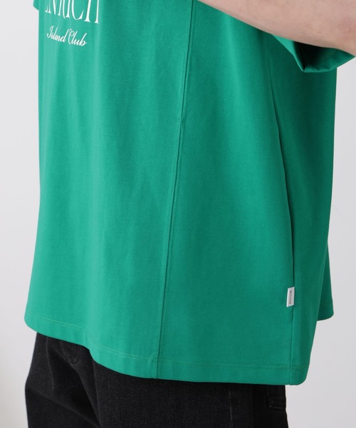 NANO universe（ナノユニバース）の「「NJ/CLUB」 ENRICHプリント切り替え Tシャツ（Tシャツ/カットソー・メンズ・ベージュ系その他/グリーン・L/M）」の22枚目の写真
