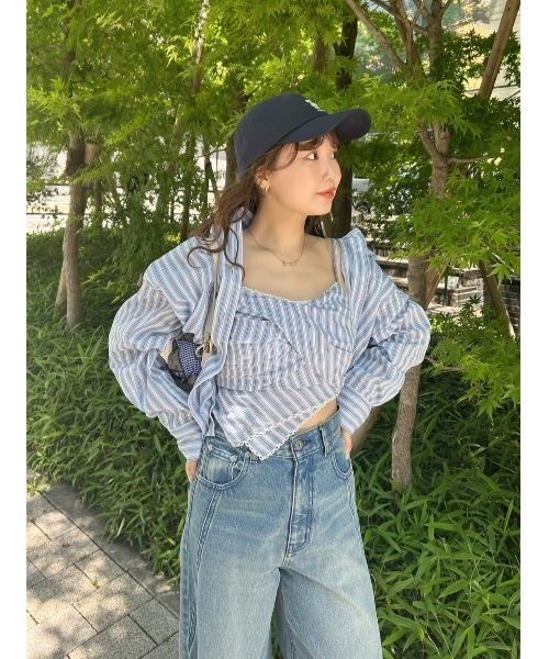 リリーブラウン　シアーシャツビスチェ　⚠️16日までの出品 LILY BROWN｜シアーシャツビスチェ | Rakuten Fashion(楽天