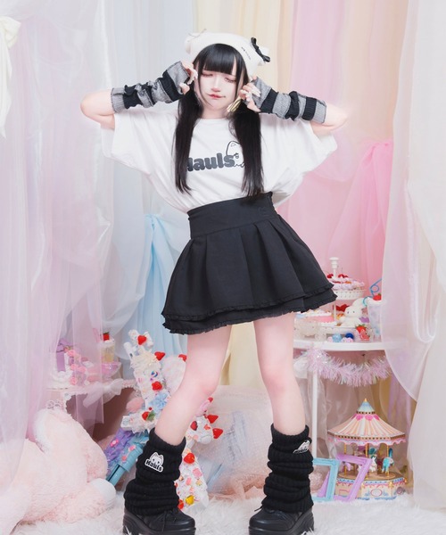 Hauls(ハウルズ)の「ヤニ吉 さまーT ぱーと2(Tシャツ/カットソー・レディース・ホワイト/ブラック/サックスブルー・F/M)」の6枚目の写真