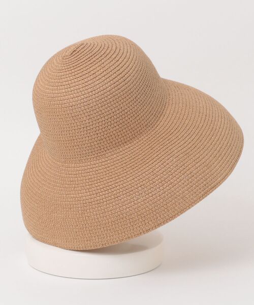 TONE SELECT GOODS(トーンセレクトグッズ)の「pur chouchou/つば広 シンプル 麦わら帽子 P4463(ハット・レディース・ブラウン/ブラック・FREE)」の9枚目の写真