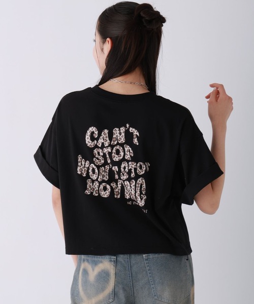 repipi armario（レピピ アルマリオ）の「チョベリグワイドTEE（Tシャツ/カットソー・キッズ・オレンジ/ブラック系1/ブラック系2/ブルー/ホワイト系1/ホワイト系2/サックスブルー・SMALL/MEDIUM/LARGE）」の3枚目の写真