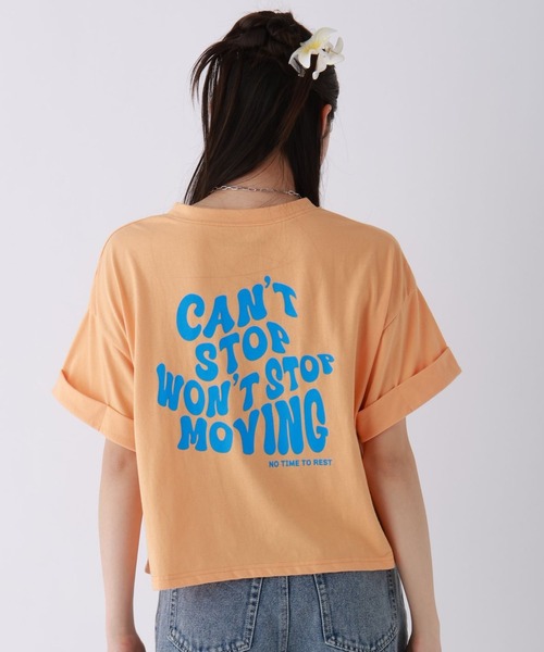 repipi armario（レピピ アルマリオ）の「チョベリグワイドTEE（Tシャツ/カットソー・キッズ・オレンジ/ブラック系1/ブラック系2/ブルー/ホワイト系1/ホワイト系2/サックスブルー・SMALL/MEDIUM/LARGE）」の7枚目の写真