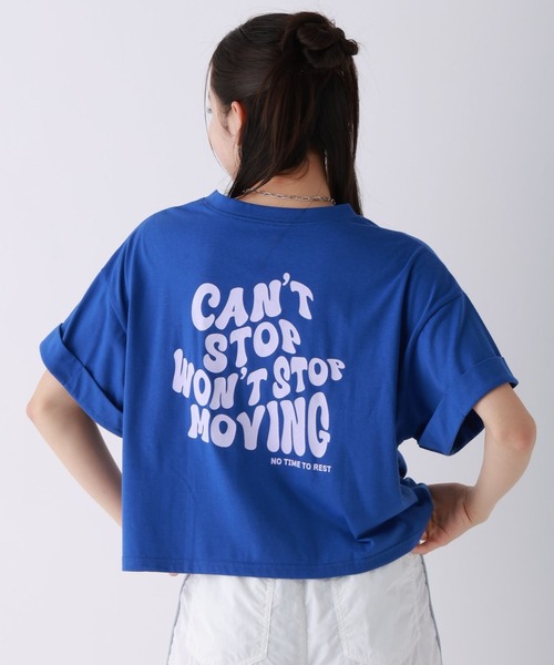 repipi armario（レピピ アルマリオ）の「チョベリグワイドTEE（Tシャツ/カットソー・キッズ・オレンジ/ブラック系1/ブラック系2/ブルー/ホワイト系1/ホワイト系2/サックスブルー・SMALL/MEDIUM/LARGE）」の6枚目の写真