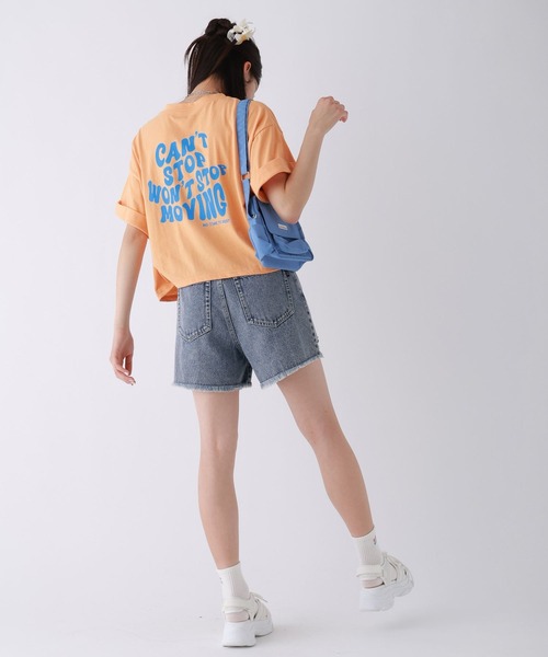 repipi armario（レピピ アルマリオ）の「チョベリグワイドTEE（Tシャツ/カットソー・キッズ・オレンジ/ブラック系1/ブラック系2/ブルー/ホワイト系1/ホワイト系2/サックスブルー・SMALL/MEDIUM/LARGE）」の15枚目の写真