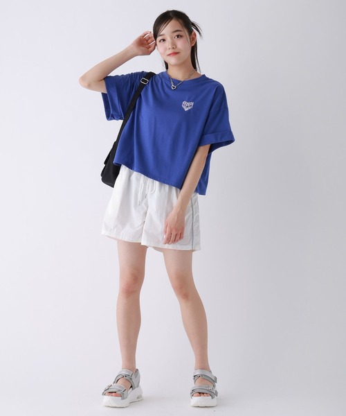 repipi armario（レピピ アルマリオ）の「チョベリグワイドTEE（Tシャツ/カットソー・キッズ・オレンジ/ブラック系1/ブラック系2/ブルー/ホワイト系1/ホワイト系2/サックスブルー・SMALL/MEDIUM/LARGE）」の17枚目の写真