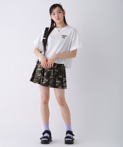 repipi armario（レピピ アルマリオ）の「チョベリグワイドTEE（Tシャツ/カットソー・キッズ・オレンジ/ブラック系1/ブラック系2/ブルー/ホワイト系1/ホワイト系2/サックスブルー・SMALL/MEDIUM/LARGE）」の20枚目の写真