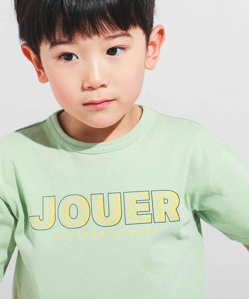 BeBe（ベベ）の「【WEB限定】JOUERバック遊園地プリント天竺半袖Tシャツ(100~140cm)（Tシャツ/カットソー・キッズ・ブラック/グリーン・110cm/120cm/130cm/140cm/100cm）」の5枚目の写真
