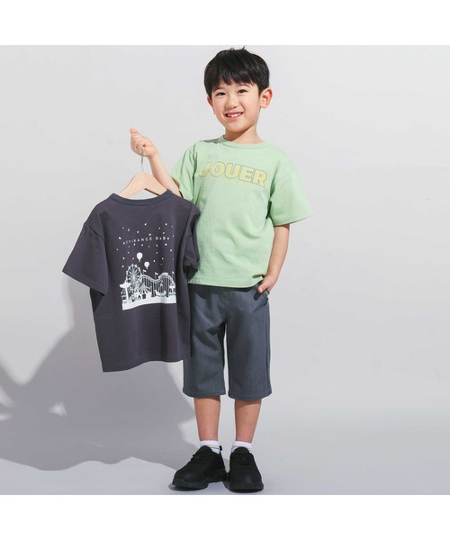 BeBe（ベベ）の「【WEB限定】JOUERバック遊園地プリント天竺半袖Tシャツ(100~140cm)（Tシャツ/カットソー・キッズ・ブラック/グリーン・110cm/120cm/130cm/140cm/100cm）」の17枚目の写真