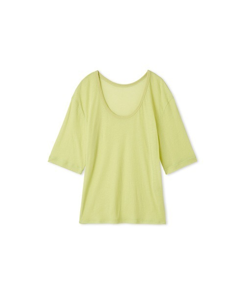 styling/（スタイリング）の「シアーカット2WAYトップス（Tシャツ/カットソー・レディース・ホワイト/モカ/ライム・FREE）」の3枚目の写真