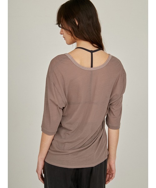 styling/（スタイリング）の「シアーカット2WAYトップス（Tシャツ/カットソー・レディース・ホワイト/モカ/ライム・FREE）」の14枚目の写真