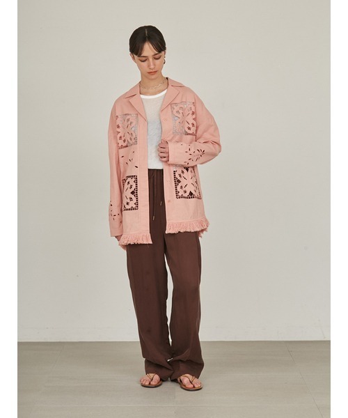 styling/（スタイリング）の「シアーカット2WAYトップス（Tシャツ/カットソー・レディース・ホワイト/モカ/ライム・FREE）」の12枚目の写真