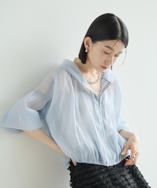 あちゃ スヌード ブルゾン ふわふわボアノーカラーブルゾン[リバーシブル][WEB限定