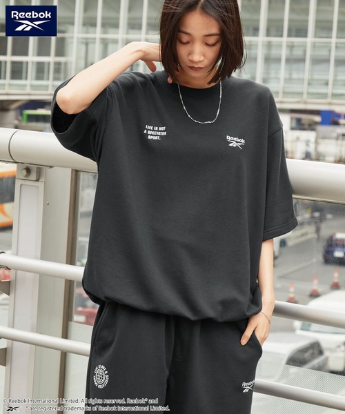 Reebok/リーボック 別注 セットアップ ダブルロゴ刺繍 ドロスト