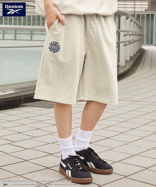 Reebok/リーボック 別注 セットアップ ダブルロゴ刺繍 ドロスト