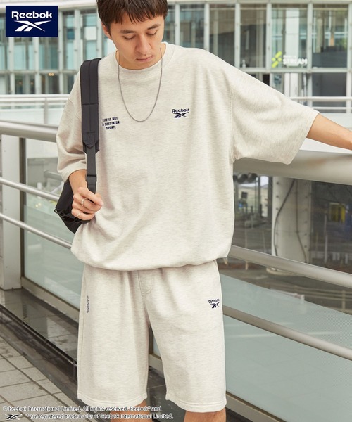 Reebok/リーボック 別注 セットアップ ダブルロゴ刺繍 ドロスト
