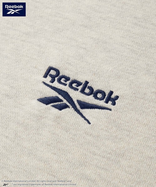 Reebok（リーボック）の「Reebok/リーボック 別注 セットアップ ダブルロゴ刺繍 ドロスト半袖プルオーバースウェット＆ショートパンツ（セットアップ・レディース・ブラック/ダークネイビー/チャコール/オートミール・L/M）」の16枚目の写真