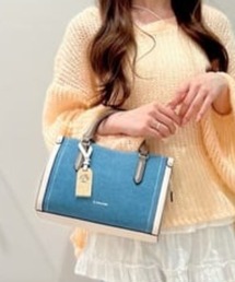 & chouette | デニム ステッチデザインハンドバッグ(ハンドバッグ)