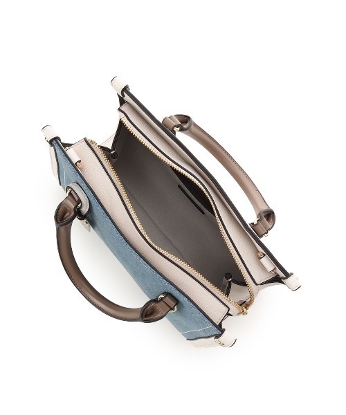 & chouette(アンドシュエット)の「デニム ステッチデザインハンドバッグ(ハンドバッグ・レディース・ブラック/インディゴブルー/ライトインディゴブルー・FREE)」の7枚目の写真