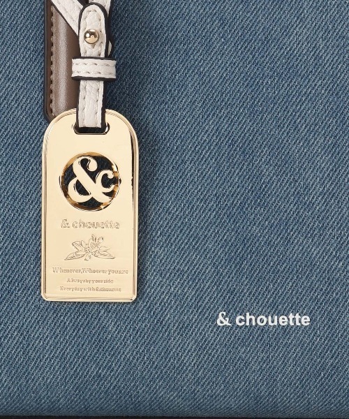 & chouette(アンドシュエット)の「デニム ステッチデザインハンドバッグ(ハンドバッグ・レディース・ブラック/インディゴブルー/ライトインディゴブルー・FREE)」の6枚目の写真