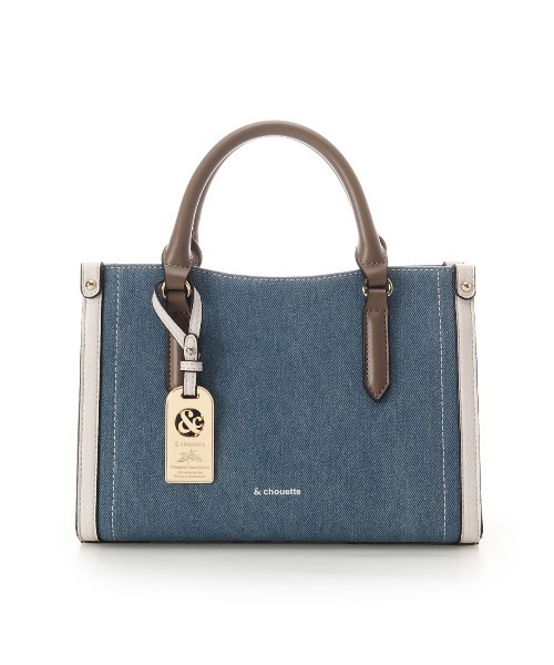 & chouette(アンドシュエット)の「デニム ステッチデザインハンドバッグ(ハンドバッグ・レディース・ブラック/インディゴブルー/ライトインディゴブルー・FREE)」の22枚目の写真