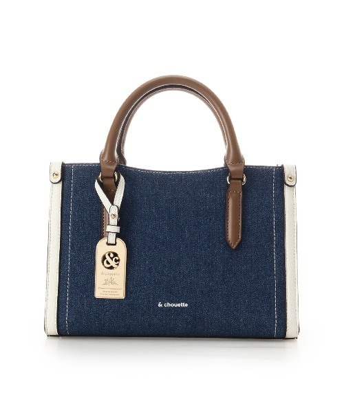& chouette(アンドシュエット)の「デニム ステッチデザインハンドバッグ(ハンドバッグ・レディース・ブラック/インディゴブルー/ライトインディゴブルー・FREE)」の21枚目の写真