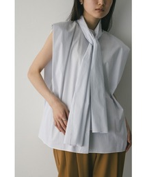 タイ付きフレアブラウス 夏服