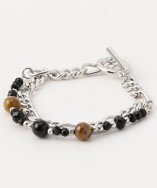 FREAK'S STORE（フリークスストア）の「レイヤード マルチビーズ チェーンブレスレット（ブレスレット・メンズ・その他9・ONE SIZE）」の5枚目の写真