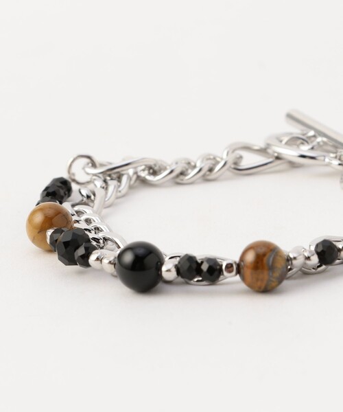 FREAK'S STORE（フリークスストア）の「レイヤード マルチビーズ チェーンブレスレット（ブレスレット・メンズ・その他9・ONE SIZE）」の3枚目の写真