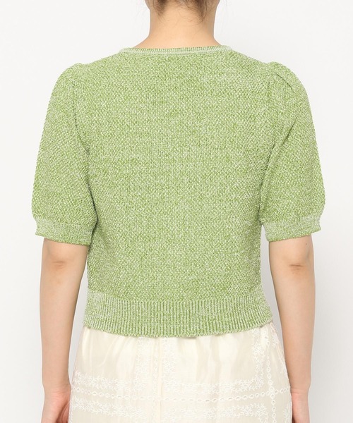 mysty woman（ミスティウーマン）の「［追加1］サマーツイードライクカーディガンSS　497233（カーディガン/ボレロ・レディース・グレー/アイボリー/ブラック/グリーン/ブルー・FREE）」の20枚目の写真