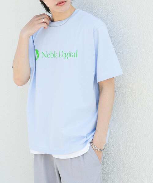 SENSE OF PLACE by URBAN RESEARCH（センスオブプレイスバイアーバンリサーチ）の「company logo short-sleeve t-shirts B（Tシャツ/カットソー・メンズ・ブラック/ライトブルー/ホワイト・LARGE/MEDIUM）」の4枚目の写真