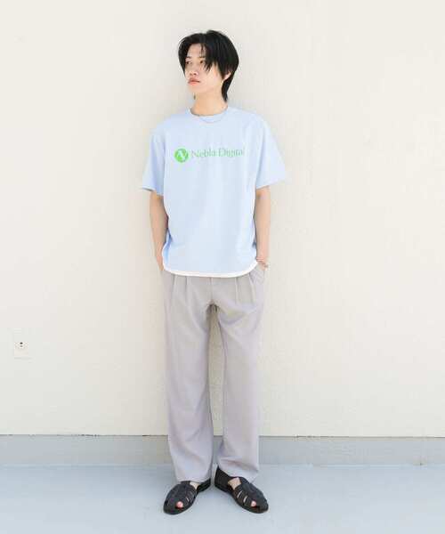 SENSE OF PLACE by URBAN RESEARCH（センスオブプレイスバイアーバンリサーチ）の「company logo short-sleeve t-shirts B（Tシャツ/カットソー・メンズ・ブラック/ライトブルー/ホワイト・LARGE/MEDIUM）」の8枚目の写真