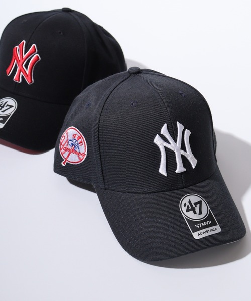 '47（フォーティーセブン）の「MLB公認 ’47BRAND MVP BBCAP チームロゴ刺繍 6パネルベースボールキャップ（キャップ・メンズ・ブラック系/プラム/イエロー/ブラック系1/ブラック系3/グリーン/ブラック/ブラック系2/ブラック系4/ブルー/ネイビー/ネイビー系2・FREE）」の8枚目の写真