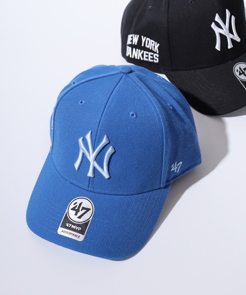 '47（フォーティーセブン）の「MLB公認 ’47BRAND MVP BBCAP チームロゴ刺繍 6パネルベースボールキャップ（キャップ・メンズ・ブラック系/プラム/イエロー/ブラック系1/ブラック系3/グリーン/ブラック/ブラック系2/ブラック系4/ブルー/ネイビー/ネイビー系2・FREE）」の9枚目の写真