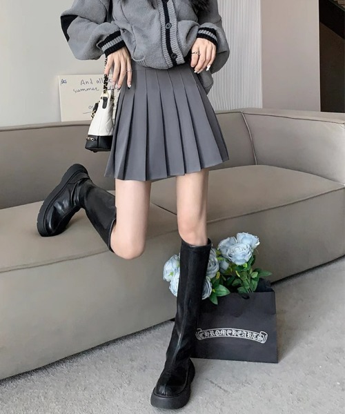 ショートパンツ プリーツスカート スカパン ミニスカート