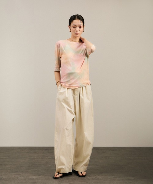 SALON adam et rope'（サロン アダム エ ロペ）の「シアータイダイTシャツ（Tシャツ/カットソー・レディース・グリーン系その他/ピンク系その他2・FREE）」の4枚目の写真