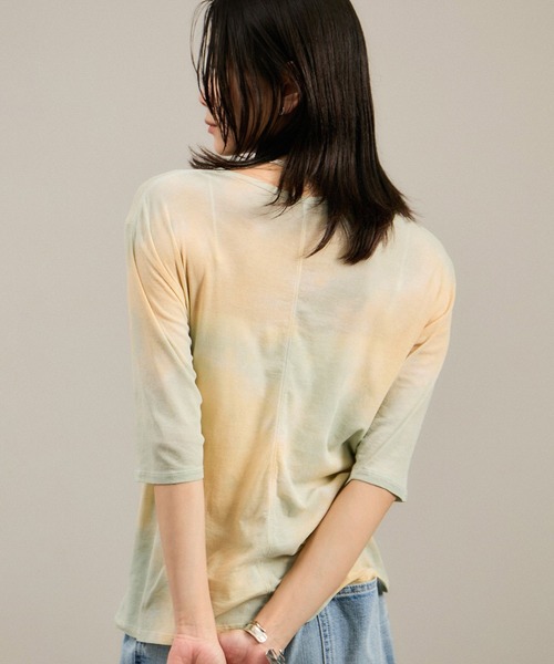 SALON adam et rope'（サロン アダム エ ロペ）の「シアータイダイTシャツ（Tシャツ/カットソー・レディース・グリーン系その他/ピンク系その他2・FREE）」の7枚目の写真