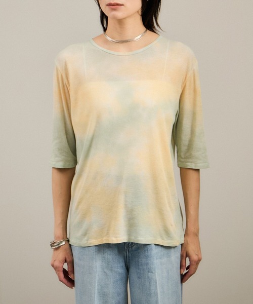 SALON adam et rope'（サロン アダム エ ロペ）の「シアータイダイTシャツ（Tシャツ/カットソー・レディース・グリーン系その他/ピンク系その他2・FREE）」の12枚目の写真