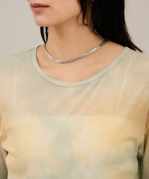 SALON adam et rope'（サロン アダム エ ロペ）の「シアータイダイTシャツ（Tシャツ/カットソー・レディース・グリーン系その他/ピンク系その他2・FREE）」の15枚目の写真