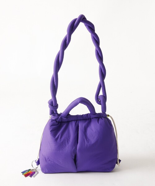 Cheek（チーク）の「【cheek/チーク】puf kinchaku C25003　巾着２wayトート/巾着/2way/トートバッグ/撥水加工生地/ユニセックス（ショルダーバッグ・メンズ・ブラック/グレー/ライム/パープル/カーキ・フリー）」の21枚目の写真