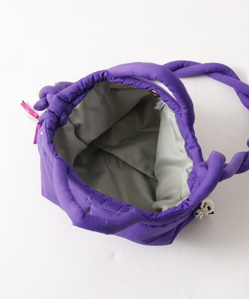 Cheek（チーク）の「【cheek/チーク】puf kinchaku C25003　巾着２wayトート/巾着/2way/トートバッグ/撥水加工生地/ユニセックス（ショルダーバッグ・メンズ・ブラック/グレー/ライム/パープル/カーキ・フリー）」の22枚目の写真