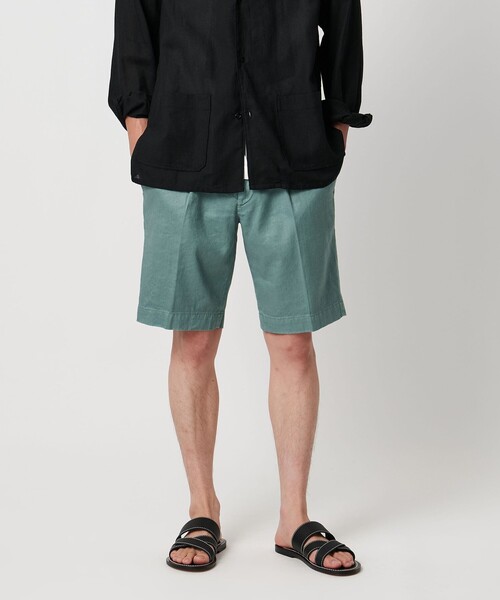 UNITED ARROWS(ユナイテッドアローズ)の「<DEVORE> ハーフギャザー ショーツ(その他パンツ・メンズ・ブラック/オリーブ/ホワイト/ベージュ・46/48/50)」の4枚目の写真