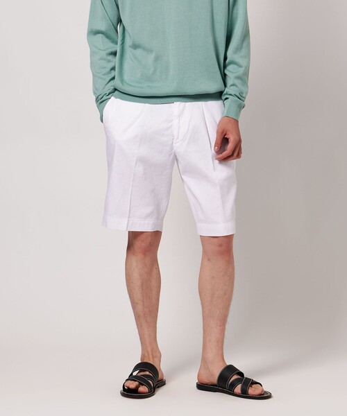 UNITED ARROWS(ユナイテッドアローズ)の「<DEVORE> ハーフギャザー ショーツ(その他パンツ・メンズ・ブラック/オリーブ/ホワイト/ベージュ・46/48/50)」の5枚目の写真