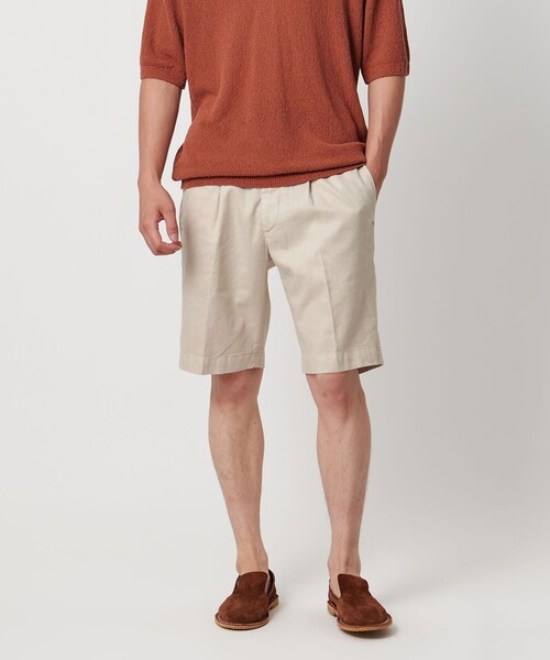 UNITED ARROWS(ユナイテッドアローズ)の「<DEVORE> ハーフギャザー ショーツ(その他パンツ・メンズ・ブラック/オリーブ/ホワイト/ベージュ・46/48/50)」の7枚目の写真