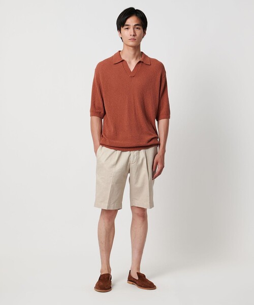 UNITED ARROWS(ユナイテッドアローズ)の「<DEVORE> ハーフギャザー ショーツ(その他パンツ・メンズ・ブラック/オリーブ/ホワイト/ベージュ・46/48/50)」の8枚目の写真