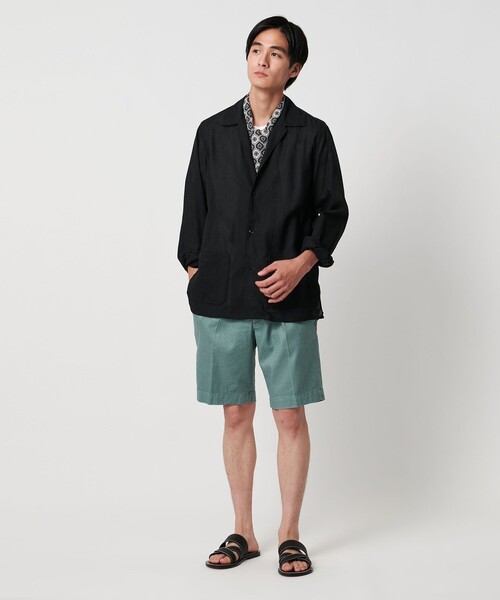 UNITED ARROWS(ユナイテッドアローズ)の「<DEVORE> ハーフギャザー ショーツ(その他パンツ・メンズ・ブラック/オリーブ/ホワイト/ベージュ・46/48/50)」の9枚目の写真