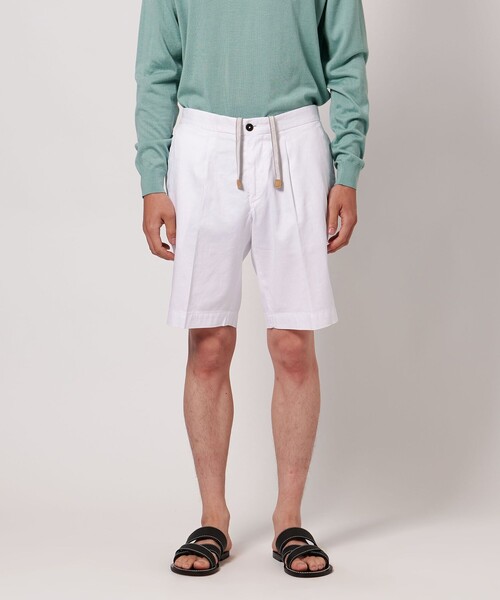 UNITED ARROWS(ユナイテッドアローズ)の「<DEVORE> ハーフギャザー ショーツ(その他パンツ・メンズ・ブラック/オリーブ/ホワイト/ベージュ・46/48/50)」の10枚目の写真