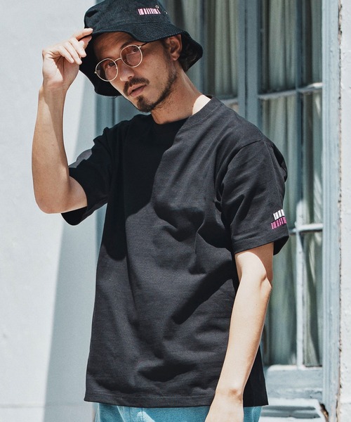 felkod(フィルコッド)の「mt9818- Double Embroidery Tee Tシャツ(Tシャツ/カットソー・メンズ・ブラック/ホワイト/ネイビー・S/M/L/XL)」の2枚目の写真